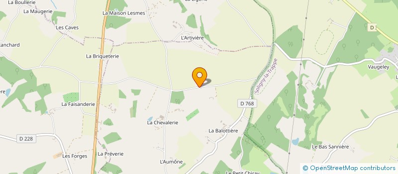 localisation de l'entreprise SAVEURS ET TERROIR D'AURELIE à SAINT-OUEN-DE-SECHEROUVRE