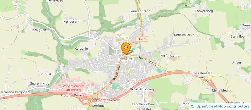 localisation de l'entreprise SAVEURS ET TRADITIONS  PLEYBEN