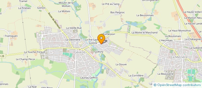 localisation de l'entreprise SAVEURS ET VINS  GEVEZE