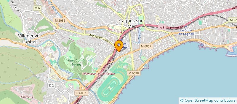 localisation de l'entreprise SAVEURS GOURMANDES à CAGNES-SUR-MER