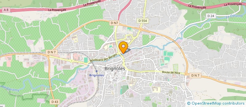 localisation de l'entreprise SAVEURS GOURMANDES  BRIGNOLES