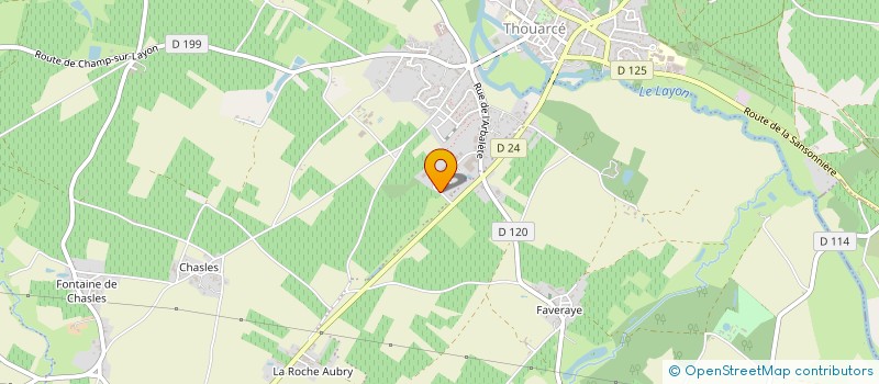 localisation de l'entreprise SAVEURS LOIRE OCEAN  BELLEVIGNE-EN-LAYON