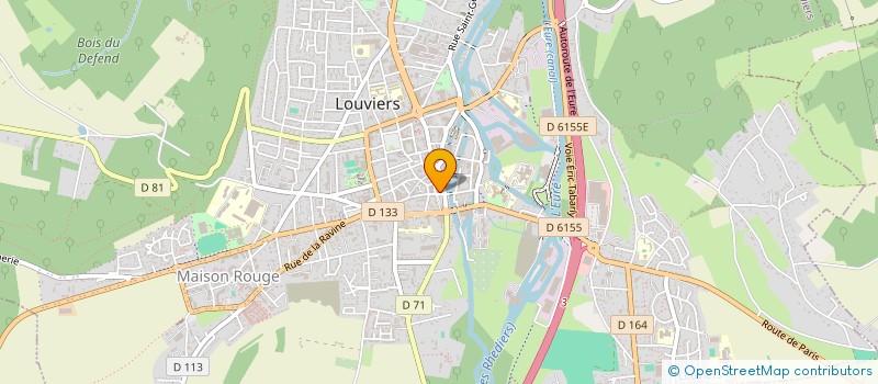 localisation de l'entreprise SAVEURS NORMANDES à LOUVIERS