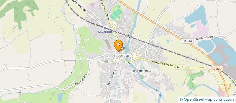 localisation de l'entreprise SAVEURS PAYSANNES à SAVERDUN