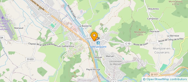 localisation de l'entreprise SAVEURS SAUVAGES  SAINT-LIZIER