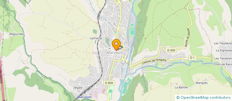 localisation de l'entreprise SAVI  MARVEJOLS