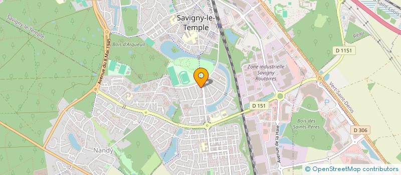 localisation de l'entreprise SAVI MAG  SAVIGNY-LE-TEMPLE