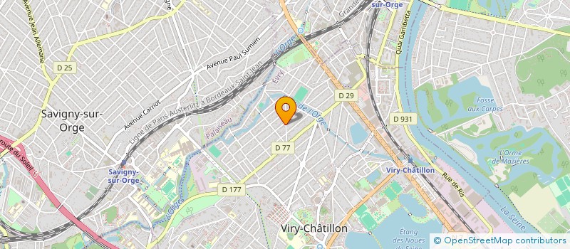 localisation de l'entreprise SAVIE à VIRY-CHATILLON