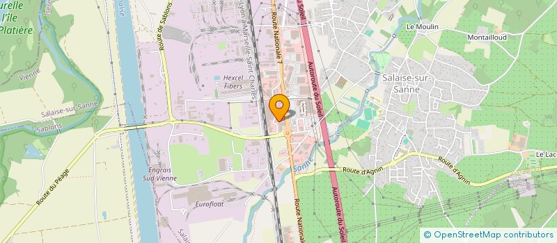 localisation de l'entreprise SAVIELI  SALAISE-SUR-SANNE