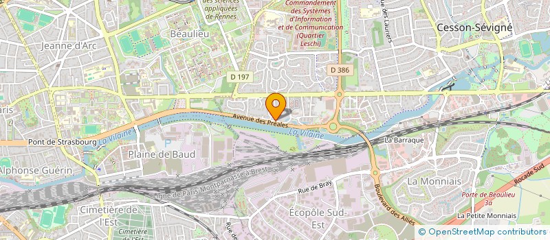 localisation de l'entreprise SAVIEZZA 2 à CESSON-SEVIGNE