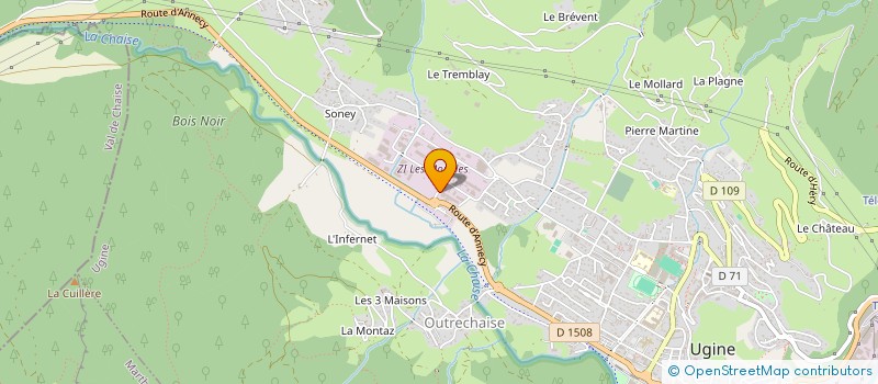 localisation de l'entreprise SAVIGI à UGINE