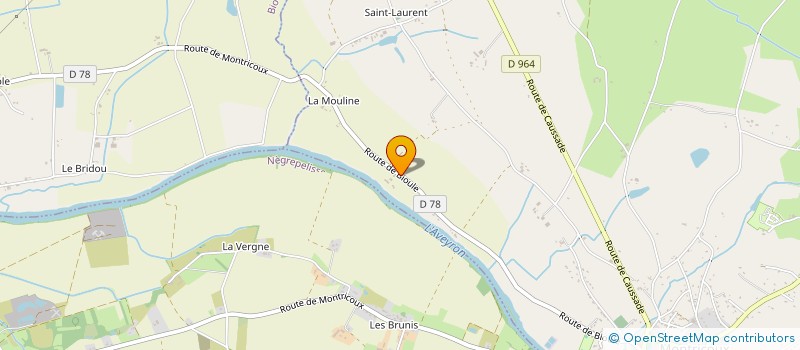 localisation de l'entreprise SAVIGNAC GILBERT ET FABIENNE  MONTRICOUX