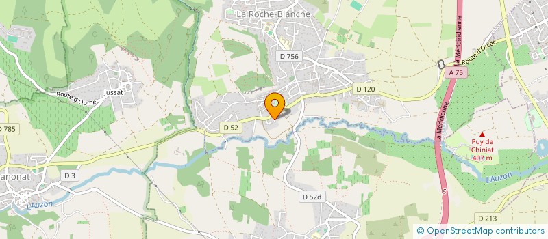 localisation de l'entreprise SAVIGNAT VOYAGES à LA ROCHE-BLANCHE