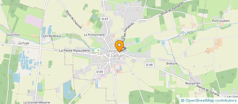 localisation de l'entreprise SAVIGNE EVENEMENTS  SAVIGNE-SUR-LATHAN