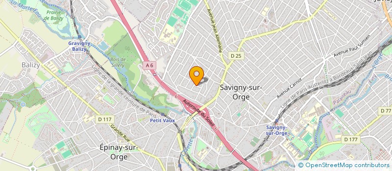 localisation de l'entreprise SAVIGNY  SAVIGNY-SUR-ORGE