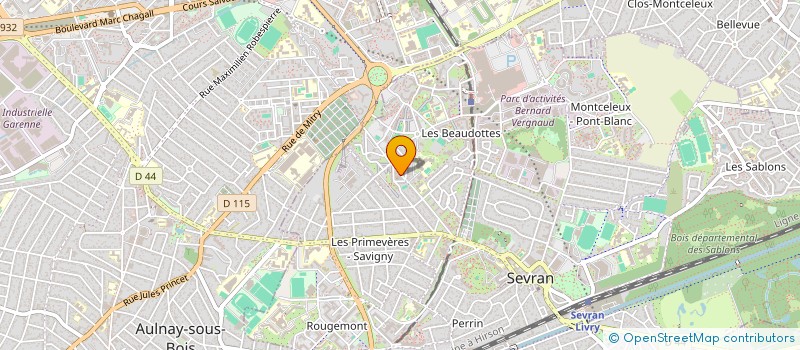 localisation de l'entreprise SAVIGNY à SEVRAN
