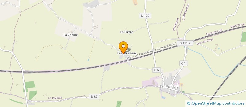 localisation de l'entreprise SAVIGNY COUVERT - TRANSP PATRICE à LE POISLAY