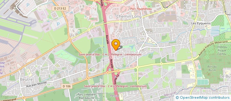 localisation de l'entreprise SAVIGNY SURGELES à MERIGNAC