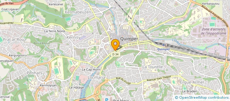 localisation de l'entreprise SAVIM à QUIMPER