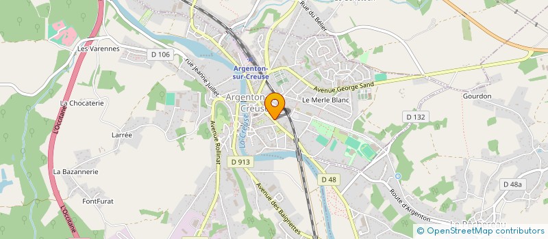 localisation de l'entreprise SAVIM à ARGENTON-SUR-CREUSE