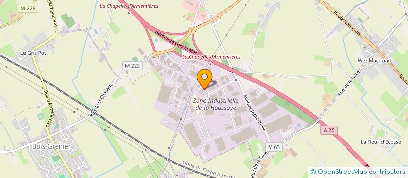 localisation de l'entreprise SAVIME à LA CHAPELLE-D'ARMENTIERES