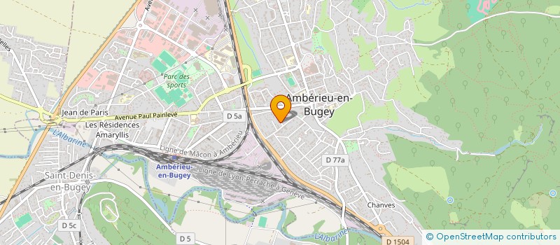 localisation de l'entreprise SAVIN  AMBERIEU-EN-BUGEY