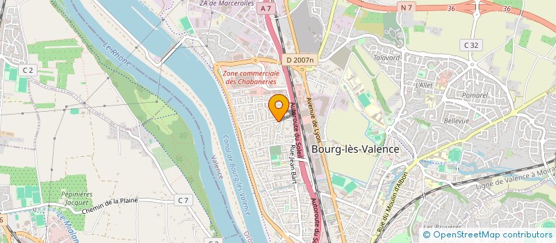 localisation de l'entreprise SAVIN  BOURG-LES-VALENCE