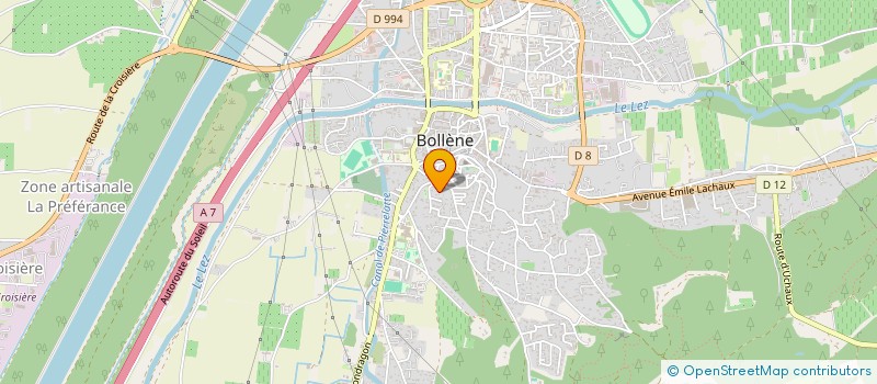 localisation de l'entreprise SAVIN TRUC à BOLLENE