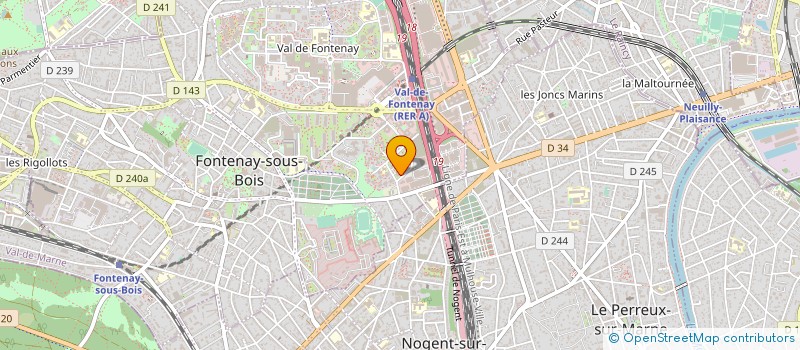 localisation de l'entreprise SAVINA à FONTENAY-SOUS-BOIS