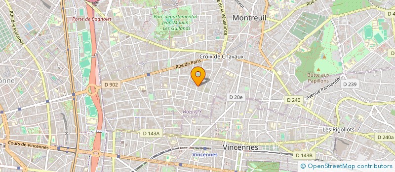 localisation de l'entreprise SAVING PRINT à MONTREUIL