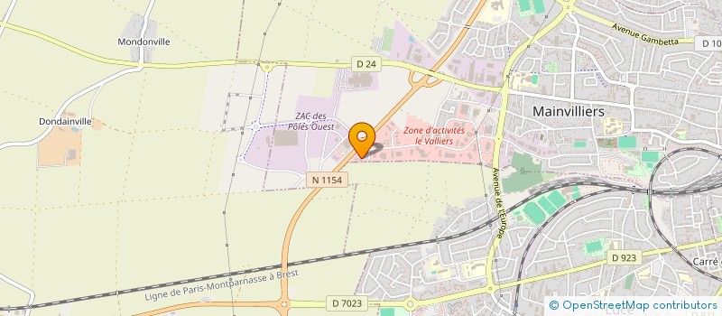localisation de l'entreprise SAVIO à MAINVILLIERS