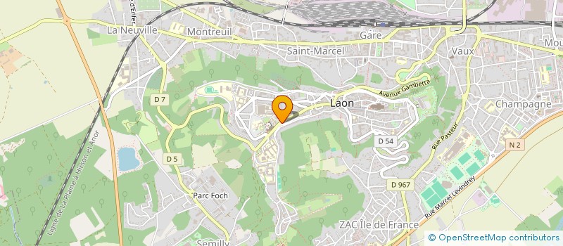 localisation de l'entreprise SAVIO à LAON