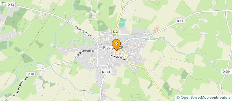 localisation de l'entreprise SAVIO PRECIGNE à PRECIGNE