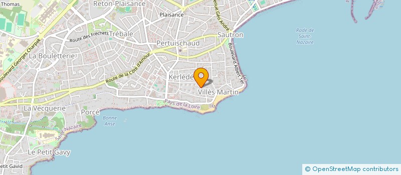 localisation de l'entreprise SAVIROME  SAINT-NAZAIRE