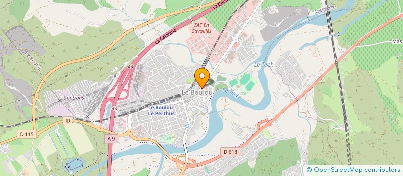 localisation de l'entreprise SAVIS à LE BOULOU