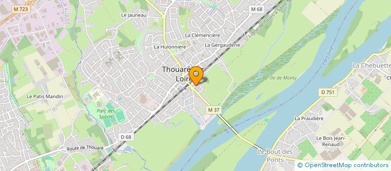 localisation de l'entreprise SAVITANANDA YOGASOPHRO  THOUARE-SUR-LOIRE