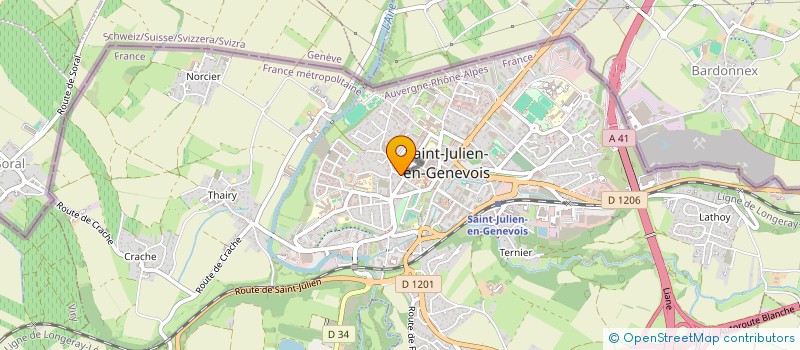 localisation de l'entreprise SAVOFIM CONSEIL & PATRIMOINE à SAINT-JULIEN-EN-GENEVOIS