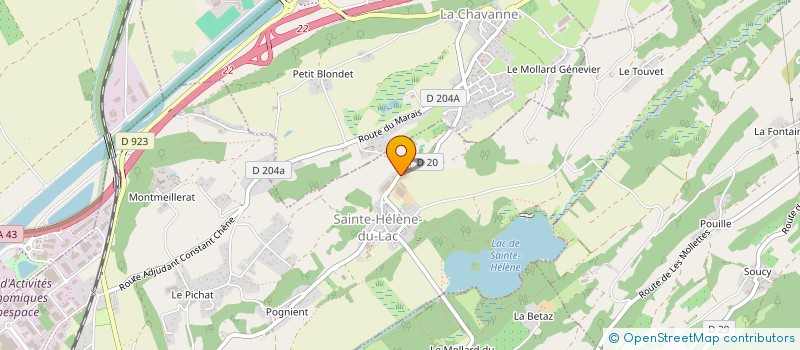 localisation de l'entreprise SAVOIE ASCENSEUR MULTISERVICES à SAINTE-HELENE-DU-LAC
