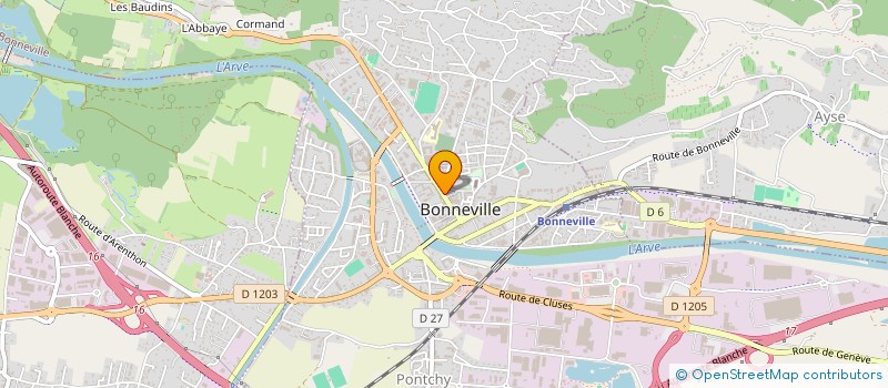 localisation de l'entreprise SAVOIE AUDITION CLUSES à BONNEVILLE