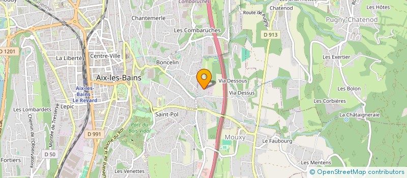 localisation de l'entreprise SAVOIE-CAPITAL-PATRIMOINE-INVESTISSEMENT (S.C.P.I)  MOUXY