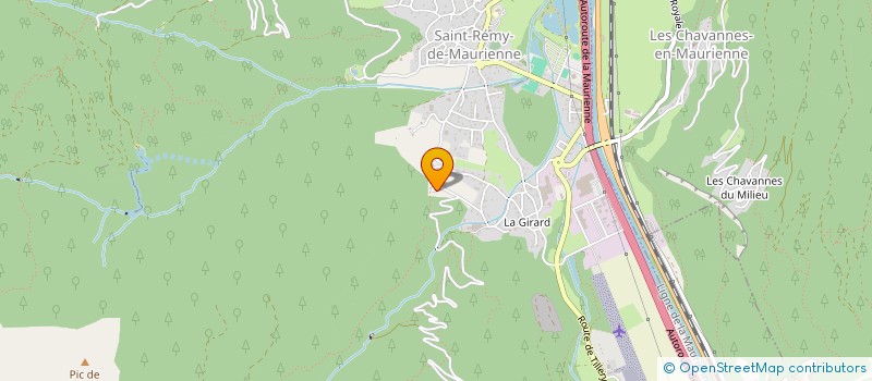 localisation de l'entreprise SAVOIE CHARPENTE MULTI SERVICES  SAINT-REMY-DE-MAURIENNE