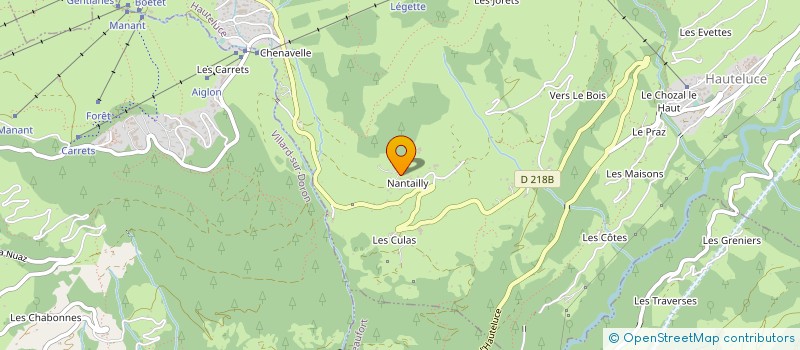 localisation de l'entreprise SAVOIE CLAIRE  HAUTELUCE