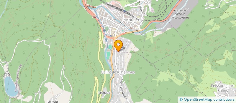 localisation de l'entreprise SAVOIE CONSTRUCTION SERVICES à MOUTIERS