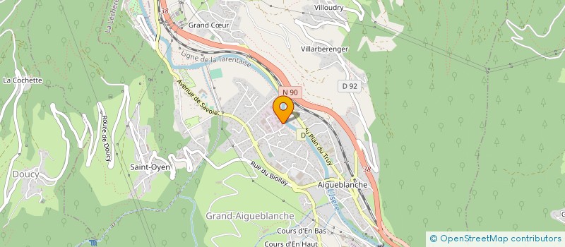 localisation de l'entreprise SAVOIE DEBOUCHAGE à GRAND-AIGUEBLANCHE