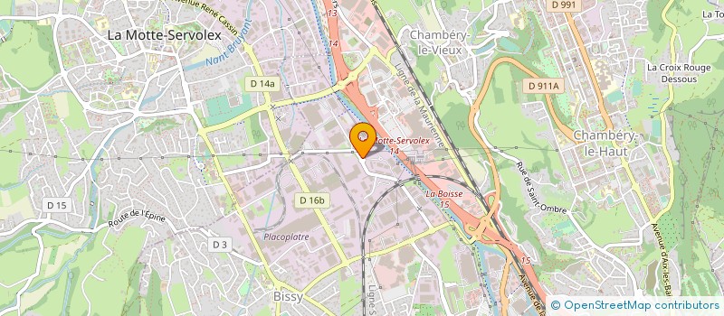 localisation de l'entreprise SAVOIE DECHETS à CHAMBERY