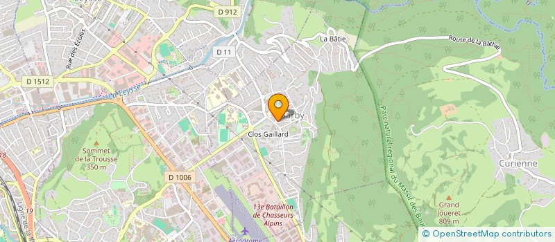 localisation de l'entreprise SAVOIE DEVELOPPEMENT INVESTISSEMENT FINANCE  LES DESERTS