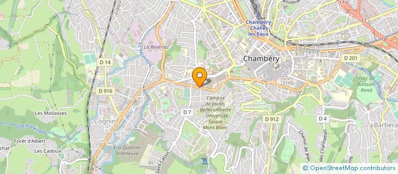 localisation de l'entreprise SAVOIE FLOCK à CHAMBERY