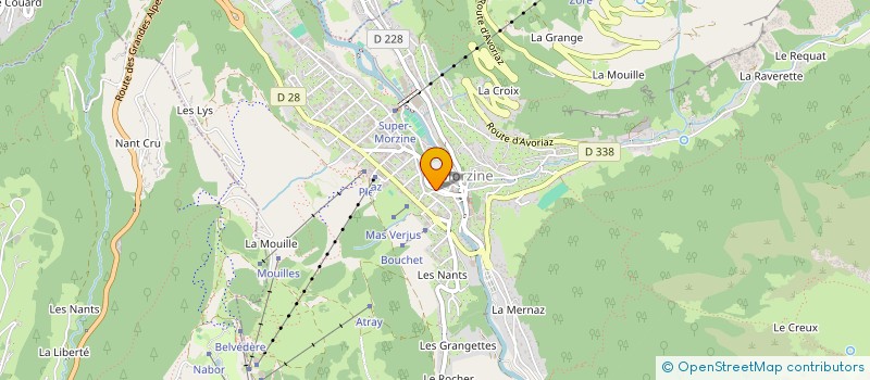 localisation de l'entreprise SAVOIE FOURRURES à MORZINE