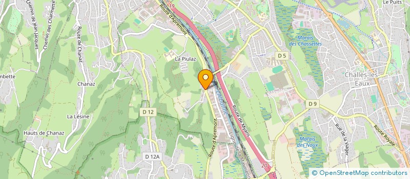 localisation de l'entreprise SAVOIE GAZ FIOUL SERVICE à LA RAVOIRE