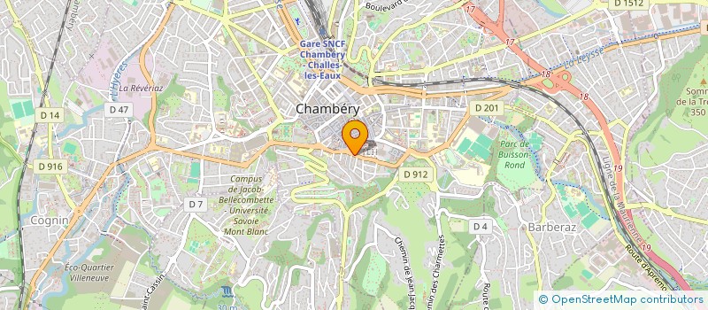 localisation de l'entreprise SAVOIE IMMOBILIER CONSEIL à CHAMBERY